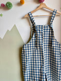 Blue Gingham Dungerees