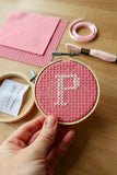Mini Initial Cross Stitch Kit | Various Colours