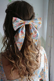 Handmade Fabric Hair Bow Barrette
