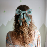 Handmade Fabric Hair Bow Barrette