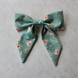Handmade Fabric Hair Bow Barrette