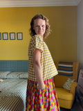 Mustard Gingham Top