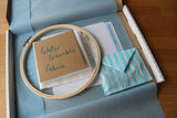 Initial Embroidery Kit | Pink and Green