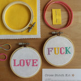 Tiny Swearing Cross Stitch Kit | C*nt