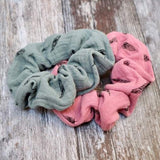 Handmade Cotton Fabric Hair Scrunchies