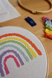 Rainbow Cross Stitch Kit