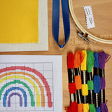 Rainbow Cross Stitch Kit