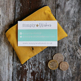 Hand Printed Bumblebee Coin Purse