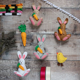 Make your own Felt Easter Decorations KIT | Bunny | Chick | Carrot