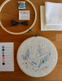 Whale Embroidery Kit | Nora Wright Collaboration