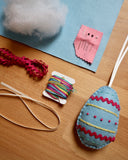 Make your own Embroidered Easter Egg Decorations KIT | Assorted Colours
