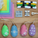 Make your own Felt Easter Decorations KIT | Daisy Easter Egg Bundle