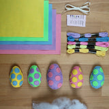 Make your own Felt Easter Decorations KIT | Polka Dot Easter Egg Bundle