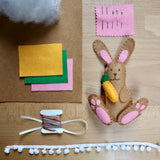 Make your own Felt Easter Decorations KIT | Bunny | Chick | Carrot