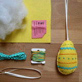 Make your own Embroidered Easter Egg Decorations KIT | Assorted Colours