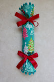Bright Christmas Trees - Handmade Fabric Christmas Crackers