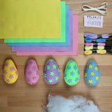 Make your own Felt Easter Decorations KIT | Star Easter Egg Bundle
