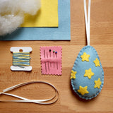 Make your own Felt Easter Egg Decorations KIT | Stars