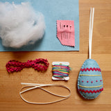 Make your own Embroidered Easter Egg Decorations KIT | Assorted Colours