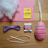 Make your own Embroidered Easter Egg Decorations KIT | Assorted Colours