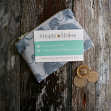 Grey Elephants Coin Purse