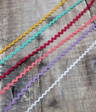Mini Ric Rac Ribbon - Assorted Colours