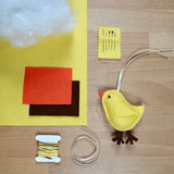 Make your own Felt Easter Decorations KIT | Bunny | Chick | Carrot