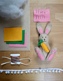 Make your own Felt Easter Decorations KIT | Bunny | Chick | Carrot