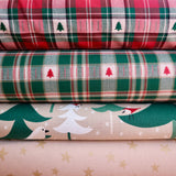 Holly Cotton Christmas Tree Fabric