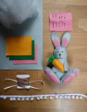 Make your own Felt Easter Decorations KIT | Bunny | Chick | Carrot
